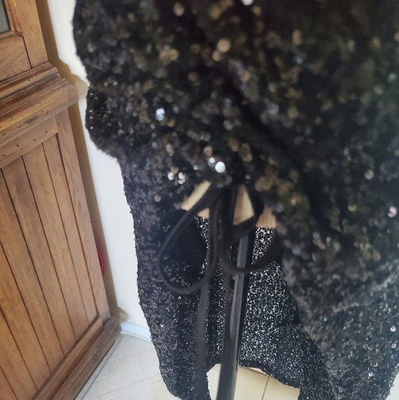 Forever 21 Black Sequin Bodycon Midi Dress - Picture 9 of 10